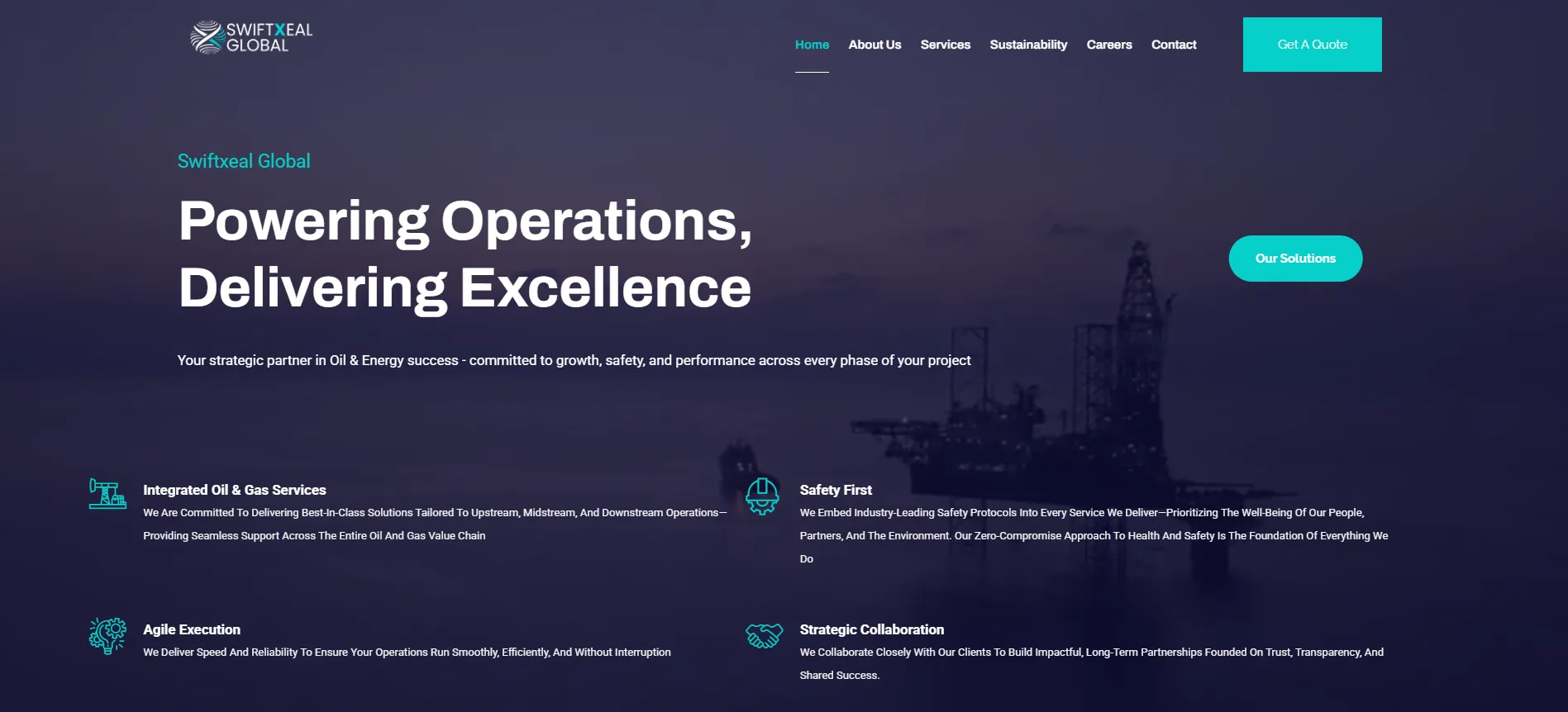 Swiftxeal Global — Oil & Gas, Energy, and Maritime services